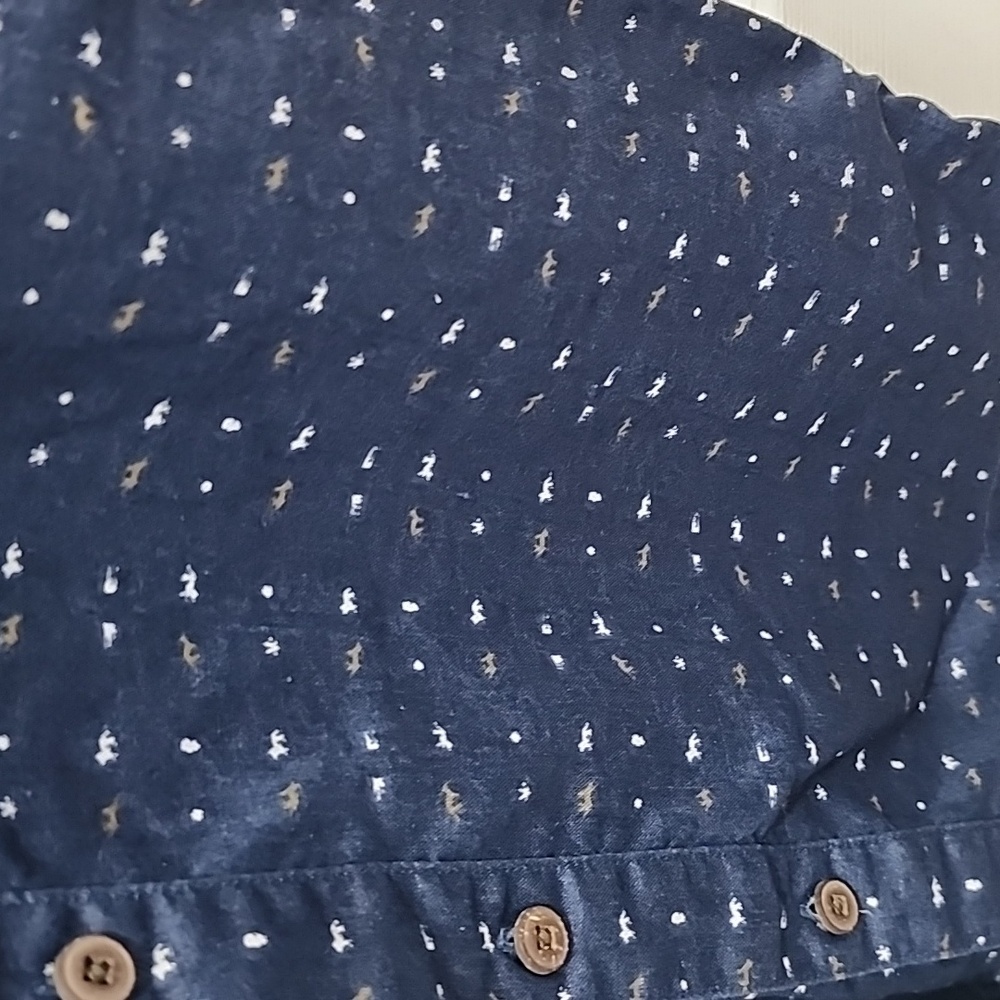 Patagonia Hemp organic cotton blend button down short sleeve shirt size M - Picture 2 of 5